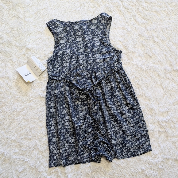 NWT Vintage Jonathan Martin Blue Abstract Button Down Romper Size 5/6 - Picture 6 of 14